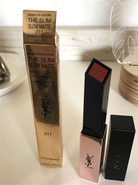 ysl slim glow matte 211|YSL Transgressive Cacao (211) Slim Glow Matte Rouge Pur .